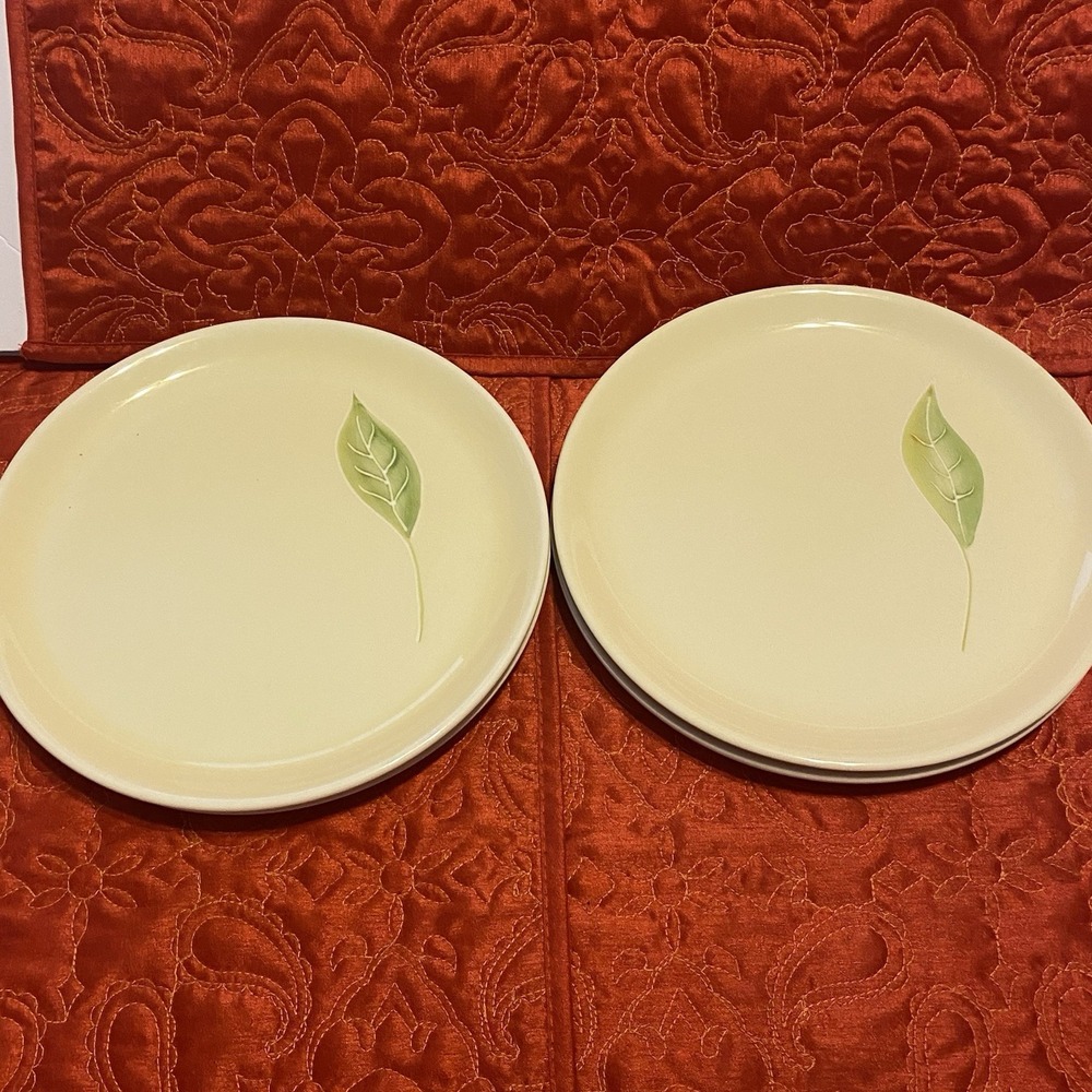Royal Doulton Bay Leaves Leaf Set of 4 Salad Plates Total Of‎ 10 Available 8.5"